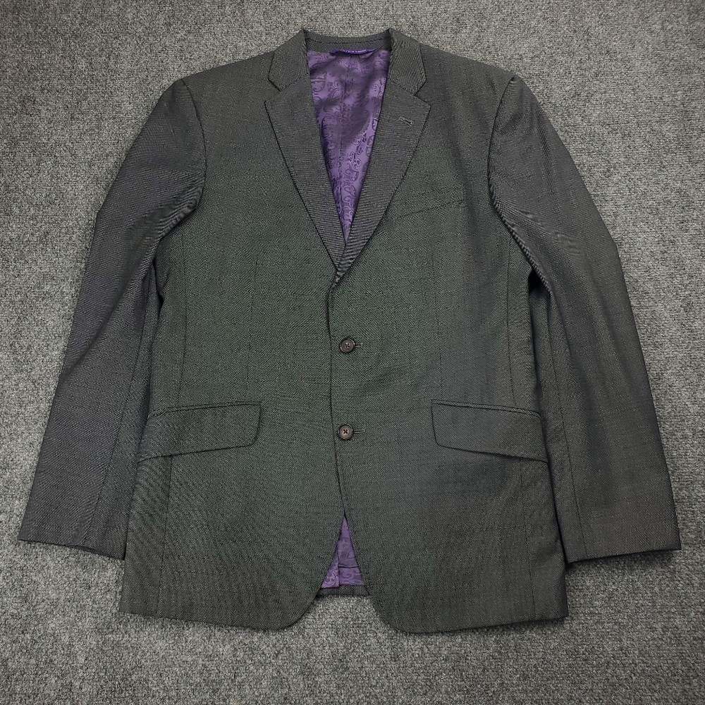 Ted Baker Endurance Blazer Mens 40R Sport Coat Suit Jacket Gray Wool Jones CT